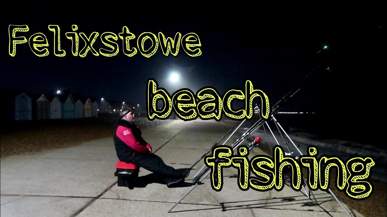 BEACH fishing FELIXSTOWE 🎣