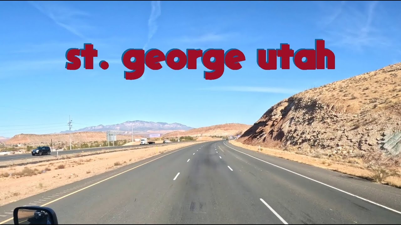 St. George Utah.  The Drive on the Northbound Interstate 15.  December 2024.