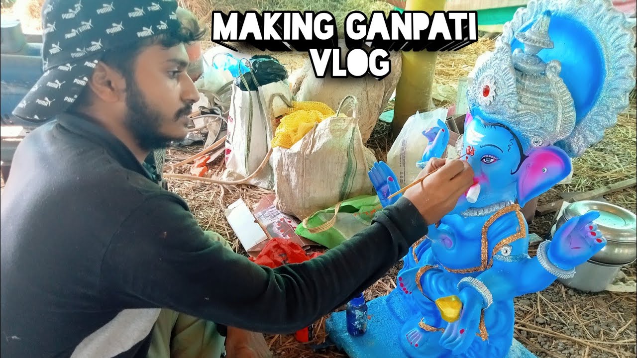 ganesh ji artist workshop vlog || vicky cena art & team ||