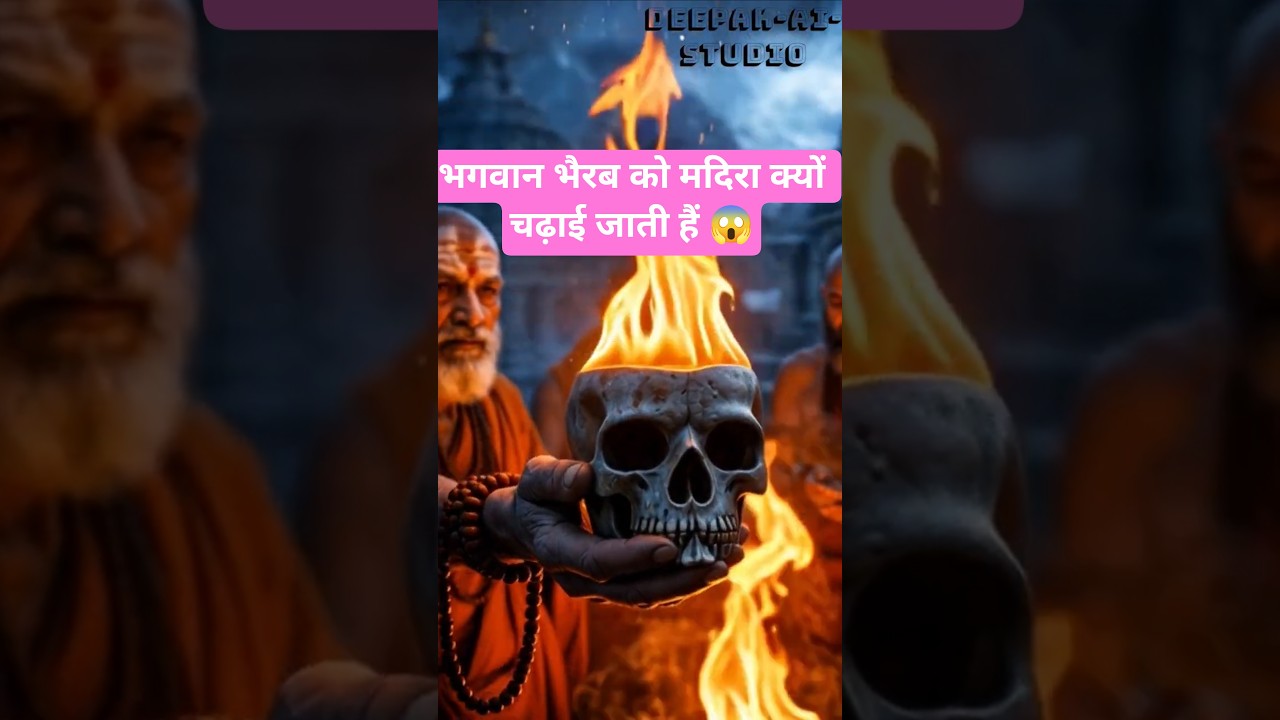 “भैरव को मदिरा क्यों चढ़ती है? शास्त्रों में लिखा अंधेरा रहस्य आज जानिए!” | Deepak-AI-Studio