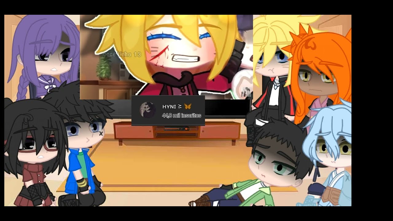 Boruto and friends + Kawaki react to Boruto sad