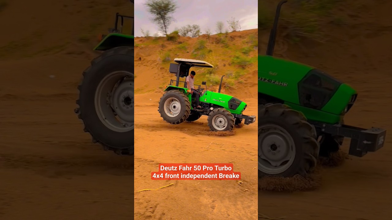 Deutz Fahr 50 Pro Turbo 4x4 front breakes😳😬 #deutzfahr #tractor #viral #shorts