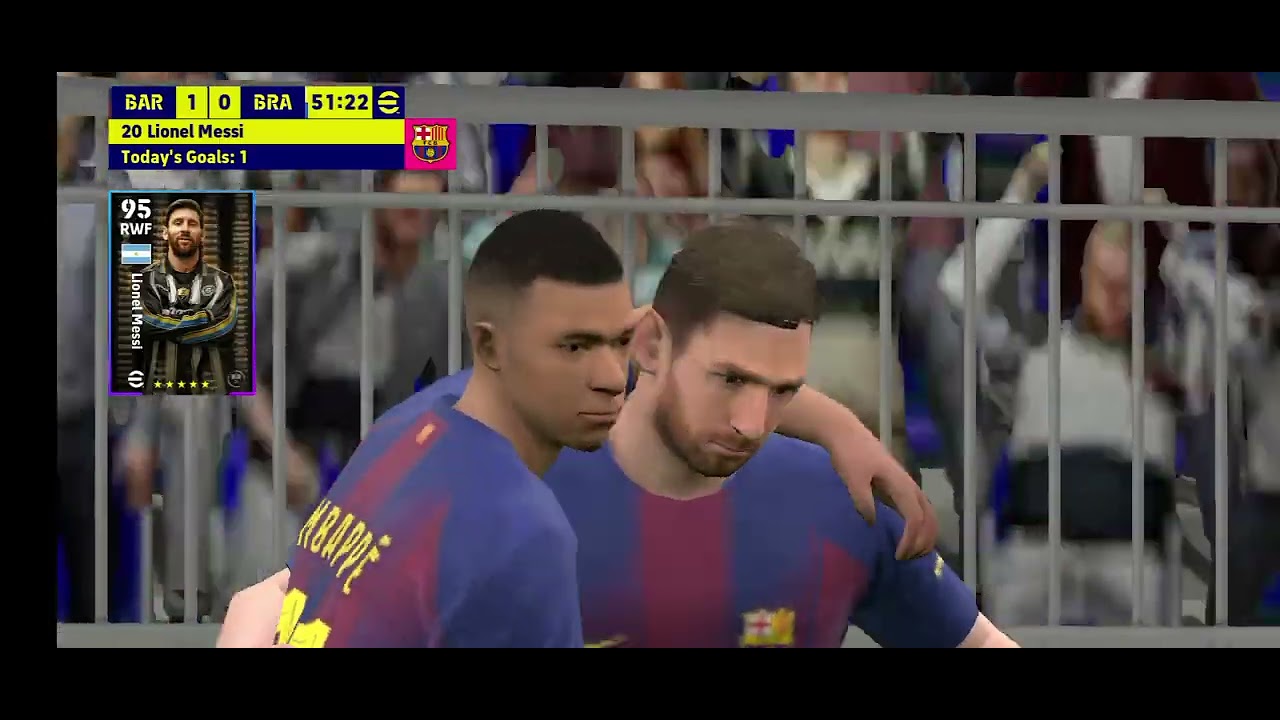 Pes26 mobile gameplay barcelona vs brazil#pes #viral #efootball #subscribe #like #gaming