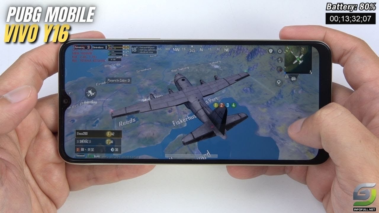 Vivo Y16 test game PUBG Mobile | Helio P35