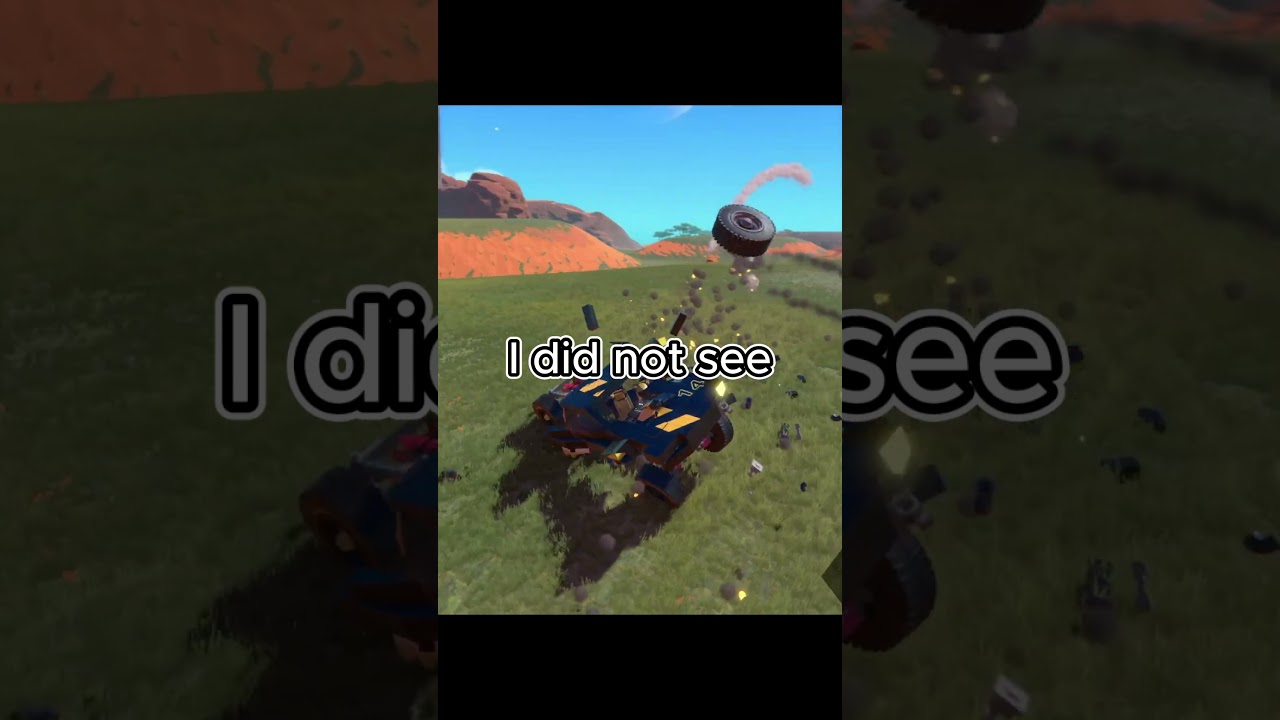 I got tagged by a flying car in Trailmakers.  #trailmakers #gaming
