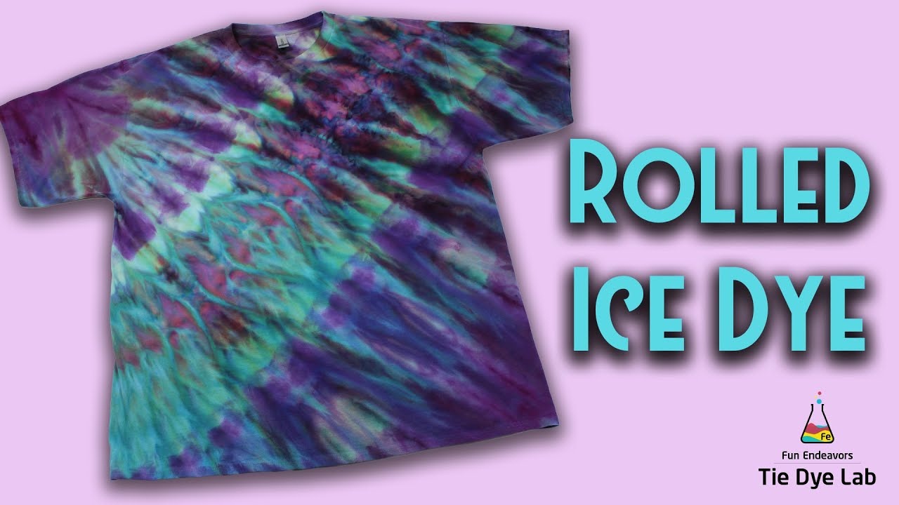 Tie Dye Designs:  Rolled Ice Dyed Shirt