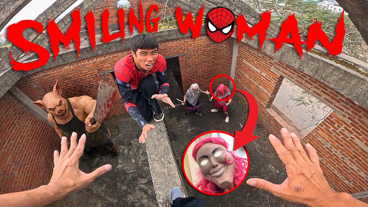 ESCAPING SMILING WOMAN 74.0 | Parkour Pov Horror Film| By B2F Viet Nam