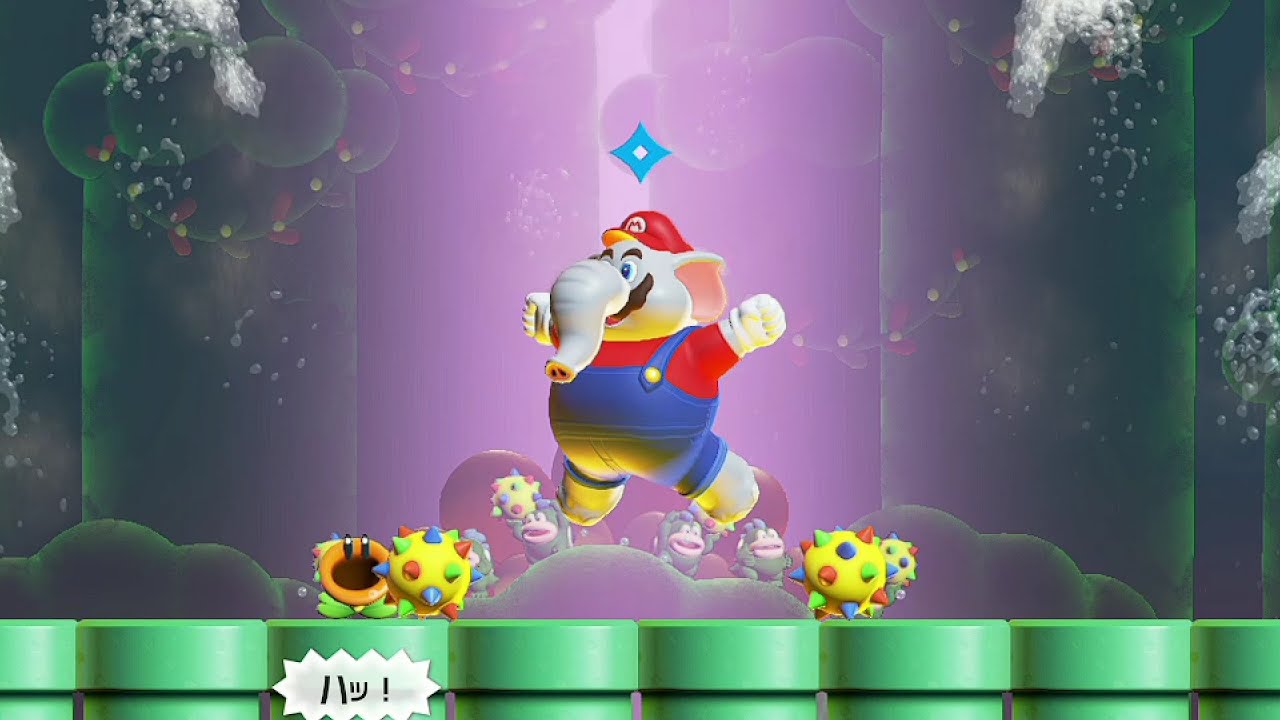 ガボンのアジト沈む土管の谷のワンダーフラワー【スーパーマリオブラザーズ ワンダー】