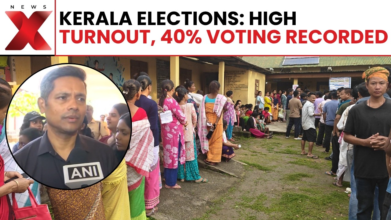 High Voter Turnout In Kerala As Polling Percentage Reaches 40% Mark | NewsX