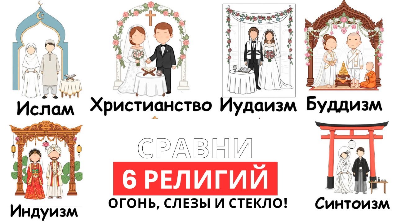 Как женятся в 6 религиях мира? 🤯 Тайны, которые поразят даже верующих!