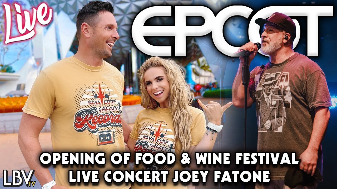 🔴LIVE: Epcot Food & Wine Opening Weekend | Concert w/ JOEY FATONE | Walt Disney World Livestream