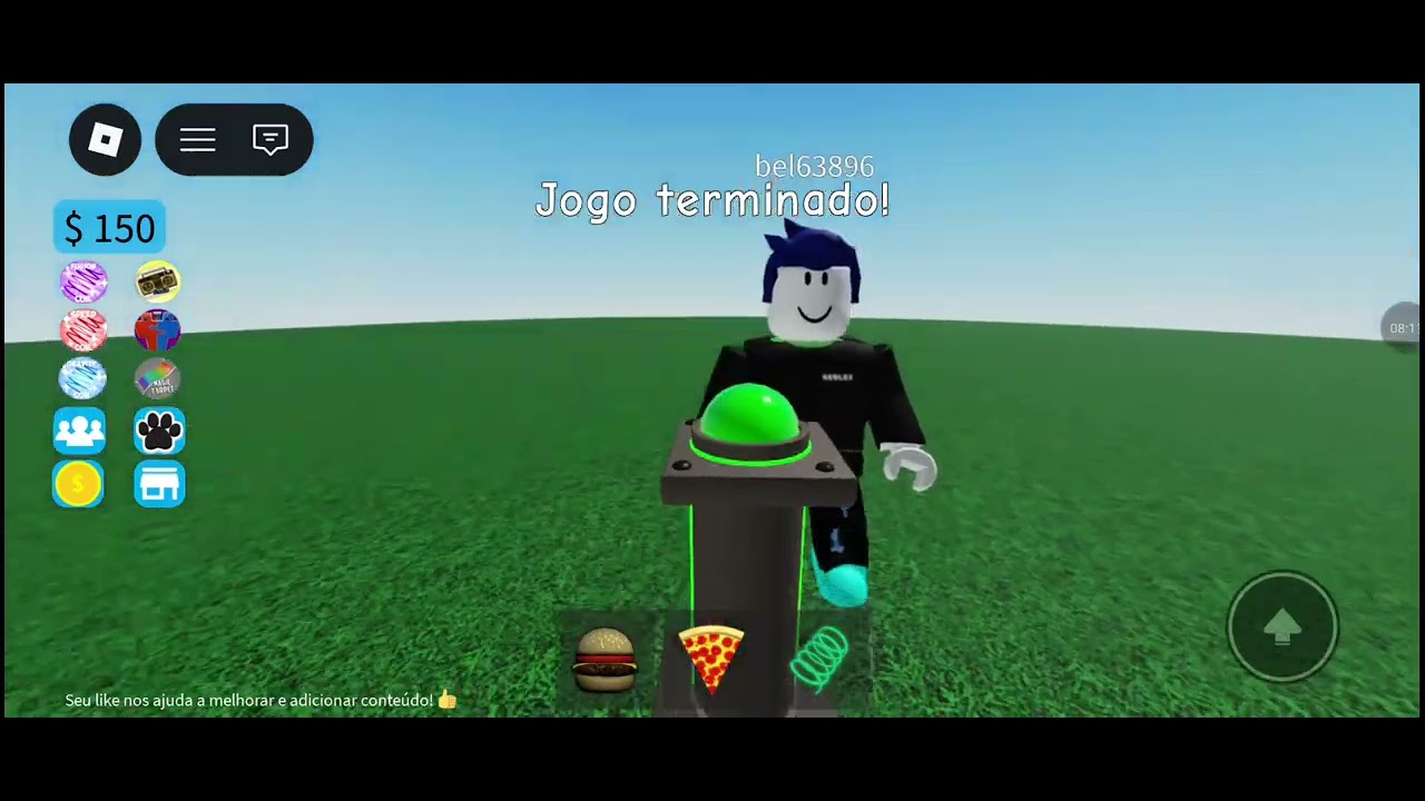 Jogando não aperte o botão 7