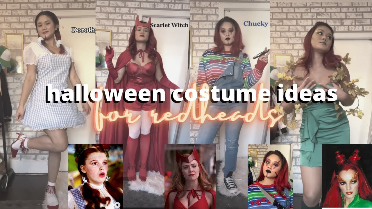 7 days 7 halloween costumes | costume ideas for redheads 2021