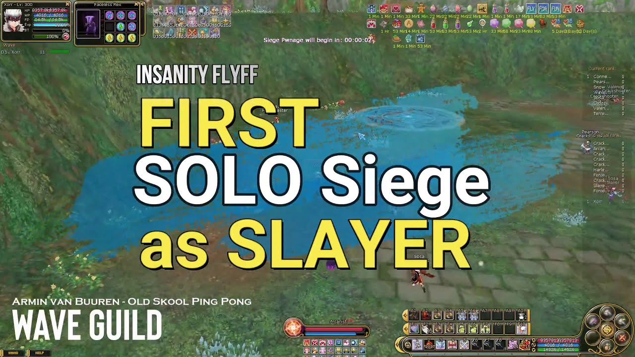 [Insanity FlyFF] Guild Siege SOLO (Slayer) | Fly For Fun
