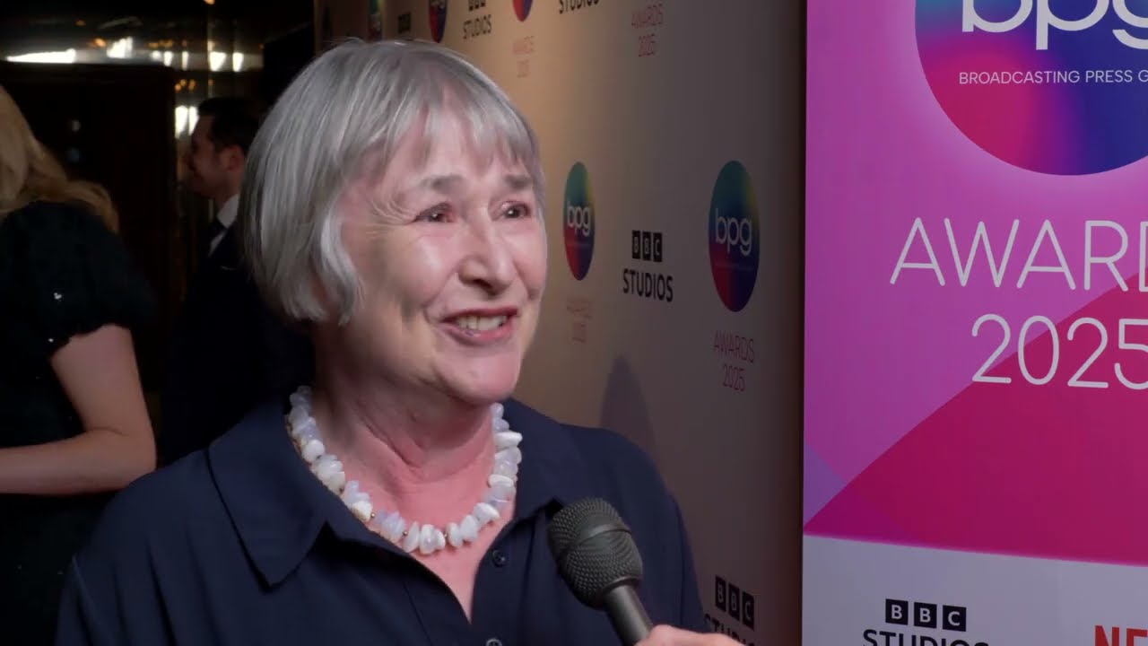 Gwyneth Hughes Best Writer -  at the BPG Awards 2025 Red Carpet