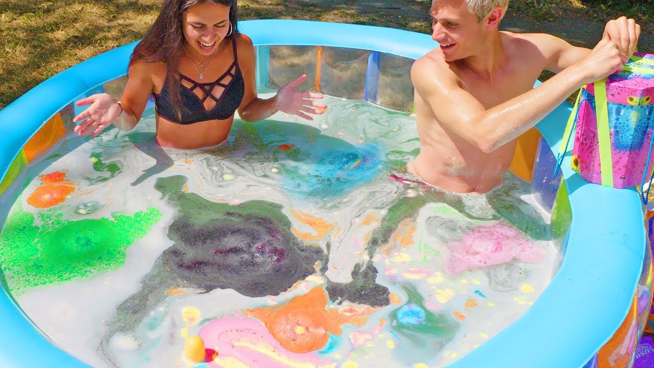 20 Badebomber i ETT BASSENG (med BeasVerden)