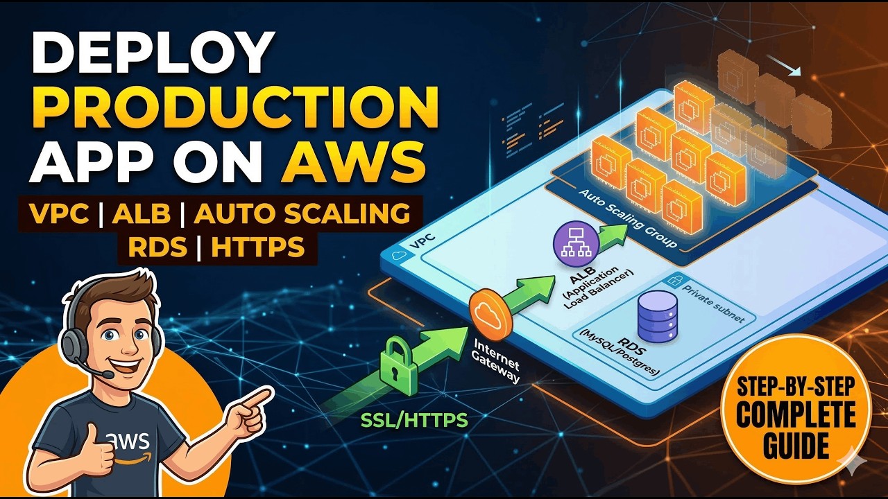 Deploy a Production App on AWS   VPC, ALB, Auto Scaling, RDS, HTTPS Step by Step