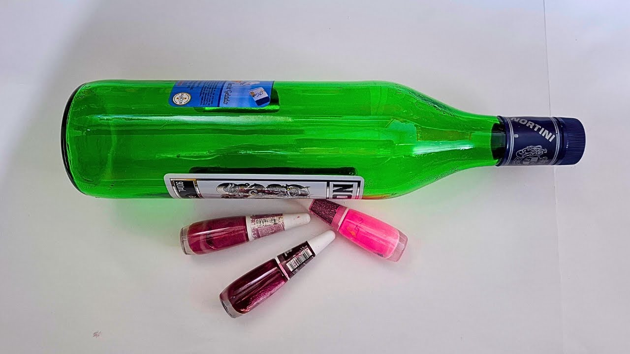 O QUE EU FIZ COM ESSA GARRAFA E ESSES VIDRINHOS DE ESMALTE VAI TE SURPREENDER!!!!!