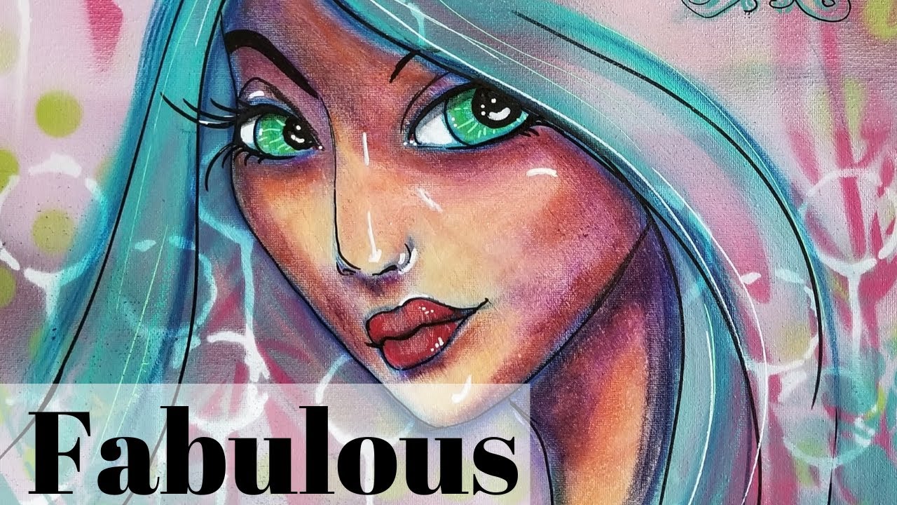 MIXED MEDIA GIRL | Quick & Easy Mixed Media "Hamburger" Art Tutorial