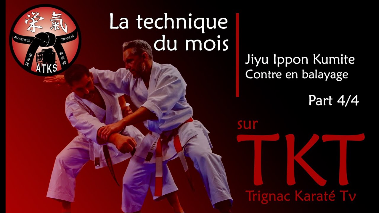LA TECHNIQUE DU MOIS / JIYU IPPON KUMITE - CONTRE EN BALAYAGE (4/4)