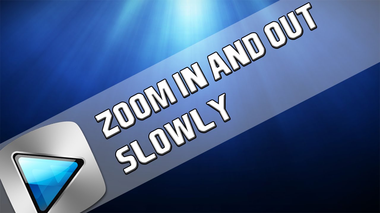 How To: Zoom in Or Out Slowly In Vegas Pro 14, 13, 12 & 11