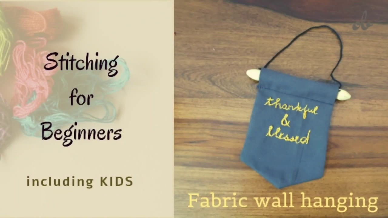 Make a fabric wall hanging(banner) | Easy tutorial | DIY wall hanging | Opus Bliz