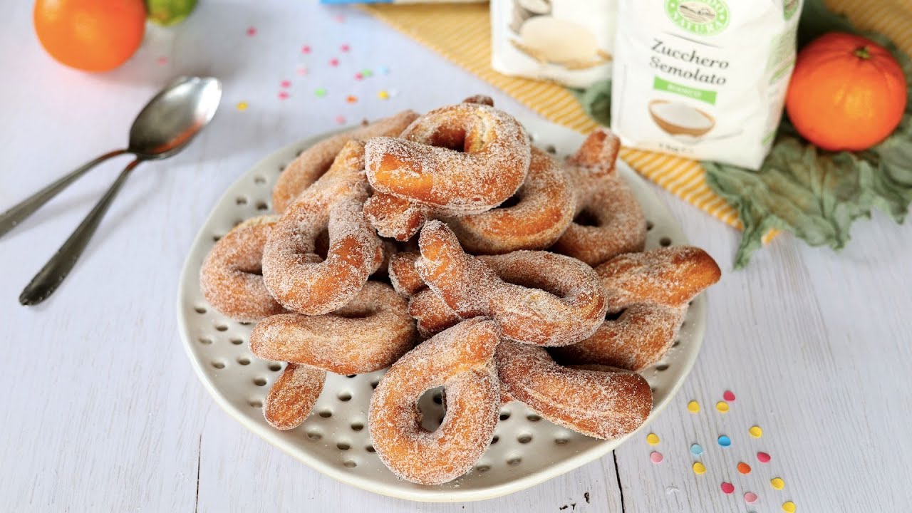 Graffe fritte di Carnevale facilissime - senza lievitazione e senza uova