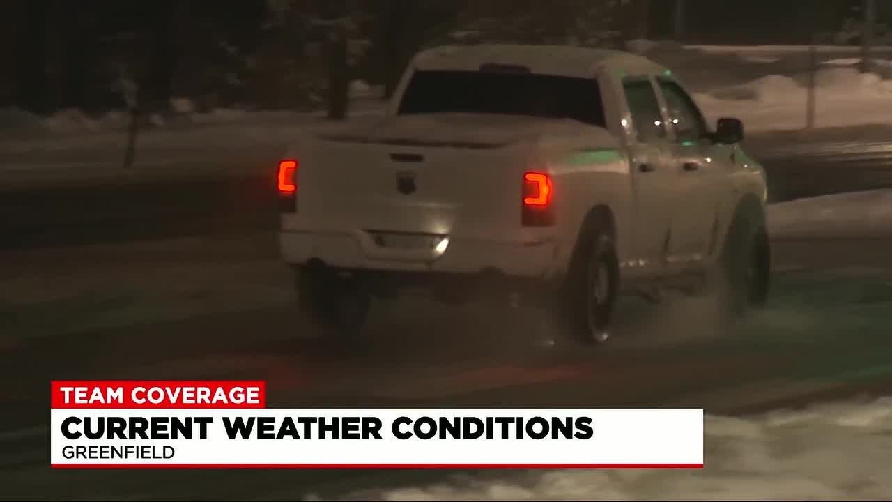 Drivers urged to use caution amid wintery, wet conditions