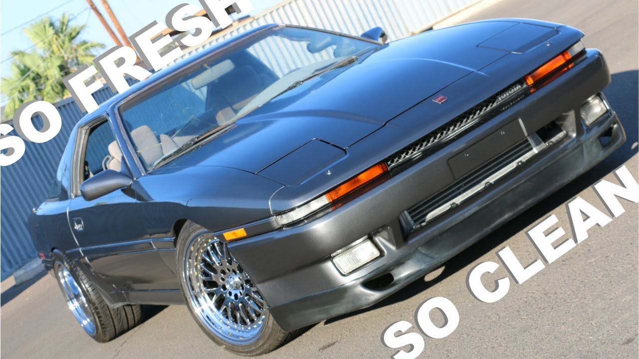 MY FRESHLY PAINTED MK3 SUPRA FIRST WASH