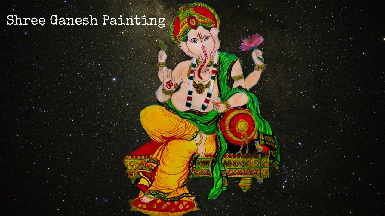 Shree Ganesh Painting || Ganesh Chaturthi|| Purba's Loved Creation