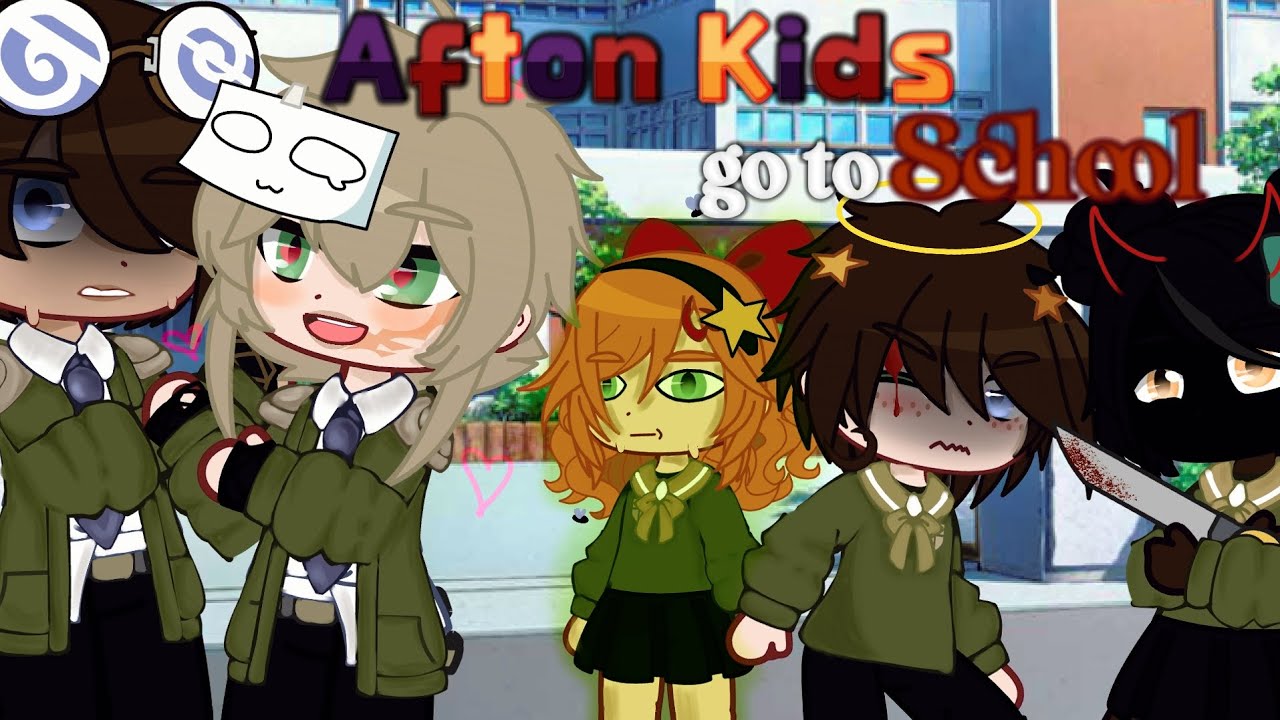 Afton Kids go to SCHOOL {} Part 1 {} Gacha Club FNaF