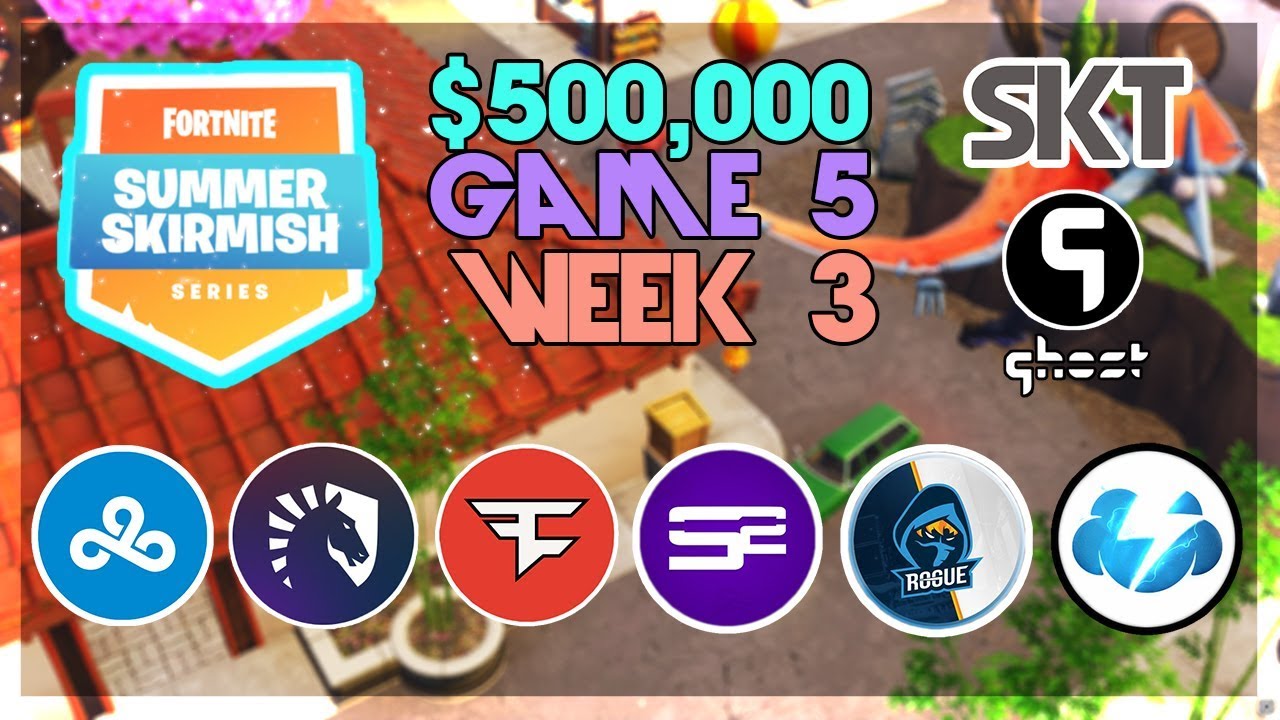 Турнир Summer Skirmish NA с призовым фондом 500 000 долларов США. Игра 5, неделя 3 (Fortnite)