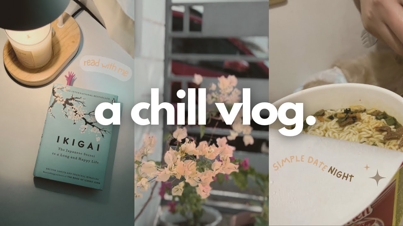 silent vlog ⛅️ read with me | slow days | work from home diary | simple date night