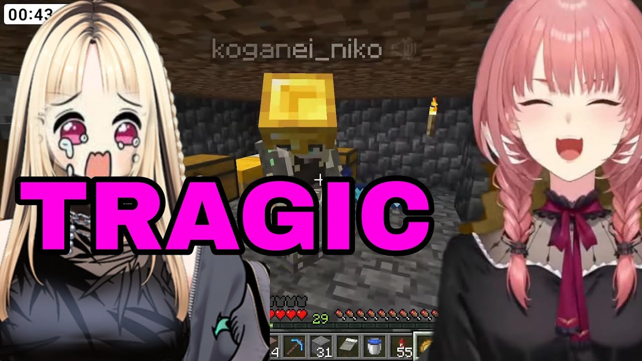 Takane Lui Try To Cheer Up Koganei Niko After Tragic Lost | Minecraft [Hololive/Sub]