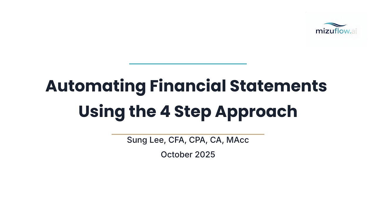 Automating Financial Statements Using the 4-Step Approach | Power Pivot + DAX + Cube Functions