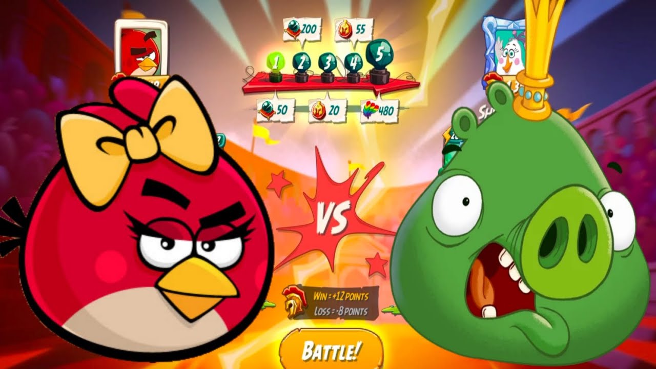Angry birds 2 gameplay episode 4🆚 Battle angry birds 🆚pig 🐖 like share comment subscribe 👍