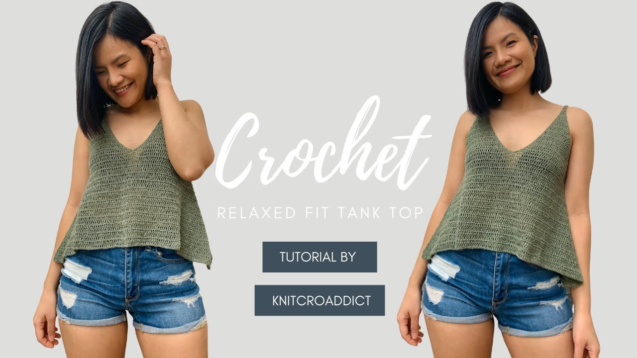 Crochet Crop Top/ DIY Tank Top/ Crochet Summer Project Ideas 🌞