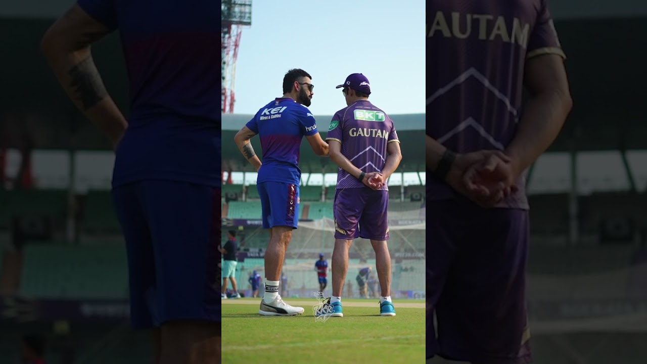 Gautam Gambhir & Virat Kohli chatting before #KKRvRCB | #KnightsTV | TATA IPL 2024