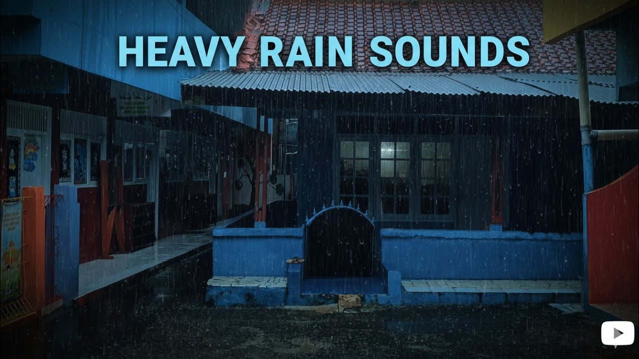 Heavy Rain in Front of the House | Relaxing Rain Sounds for Sleep & Stress Relief
