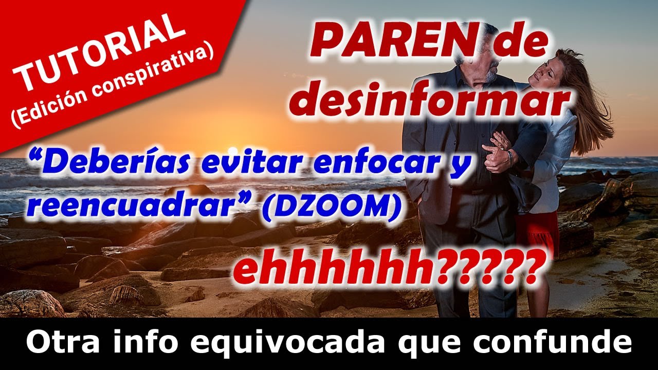 Tecnica de enfoque y re-encuadre mal aplicada. Paren de des-informar !!!