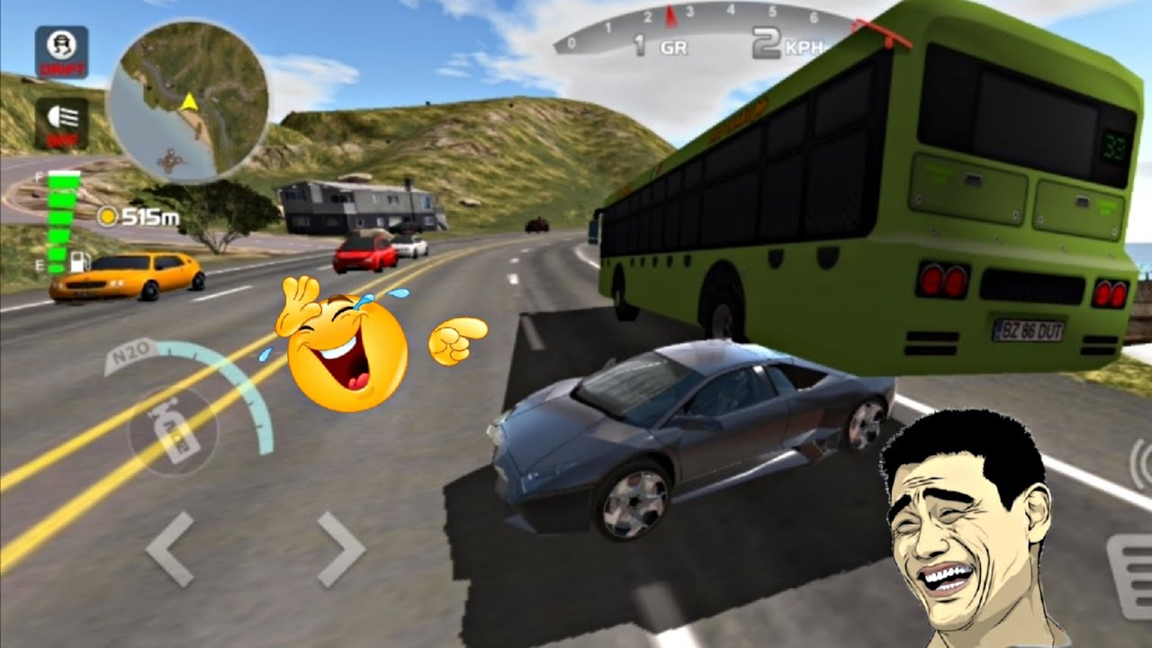 🤣Epic Gaming Moments: Car Stuck Under Bus! 😂🔥|HD Graphics Car Game Gamplay