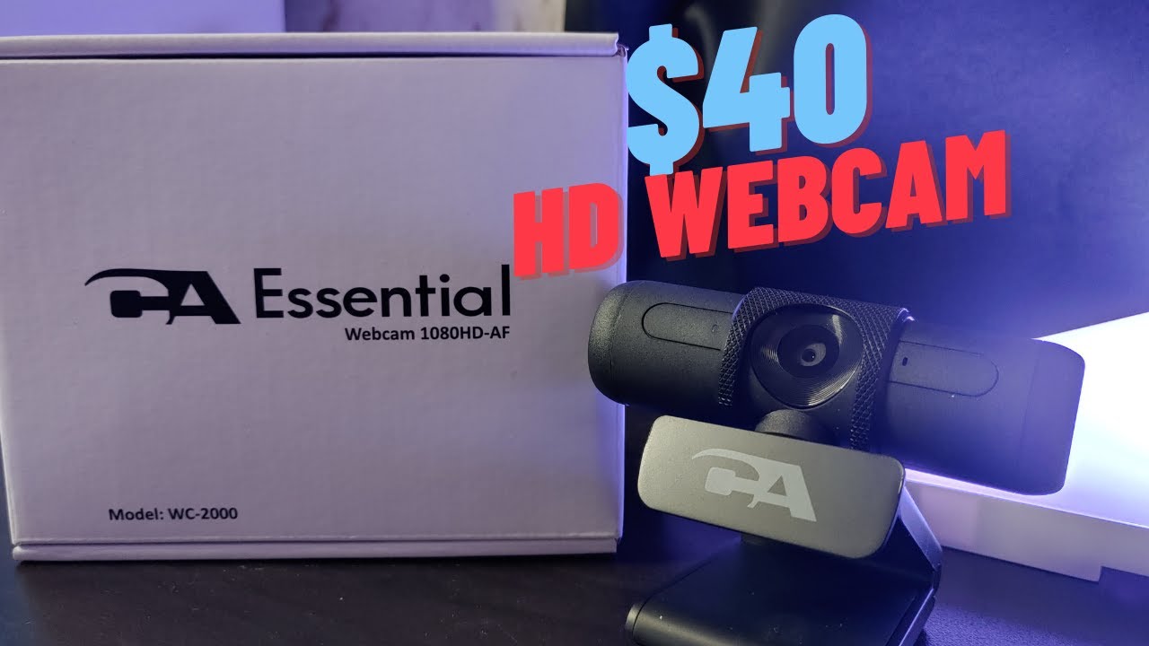 A PROPER BUDGET WEBCAM?? CYBER ACOUSTICS WC-2000 1080P WEBCAM REVIEW! JS TECHIE REVIEWS