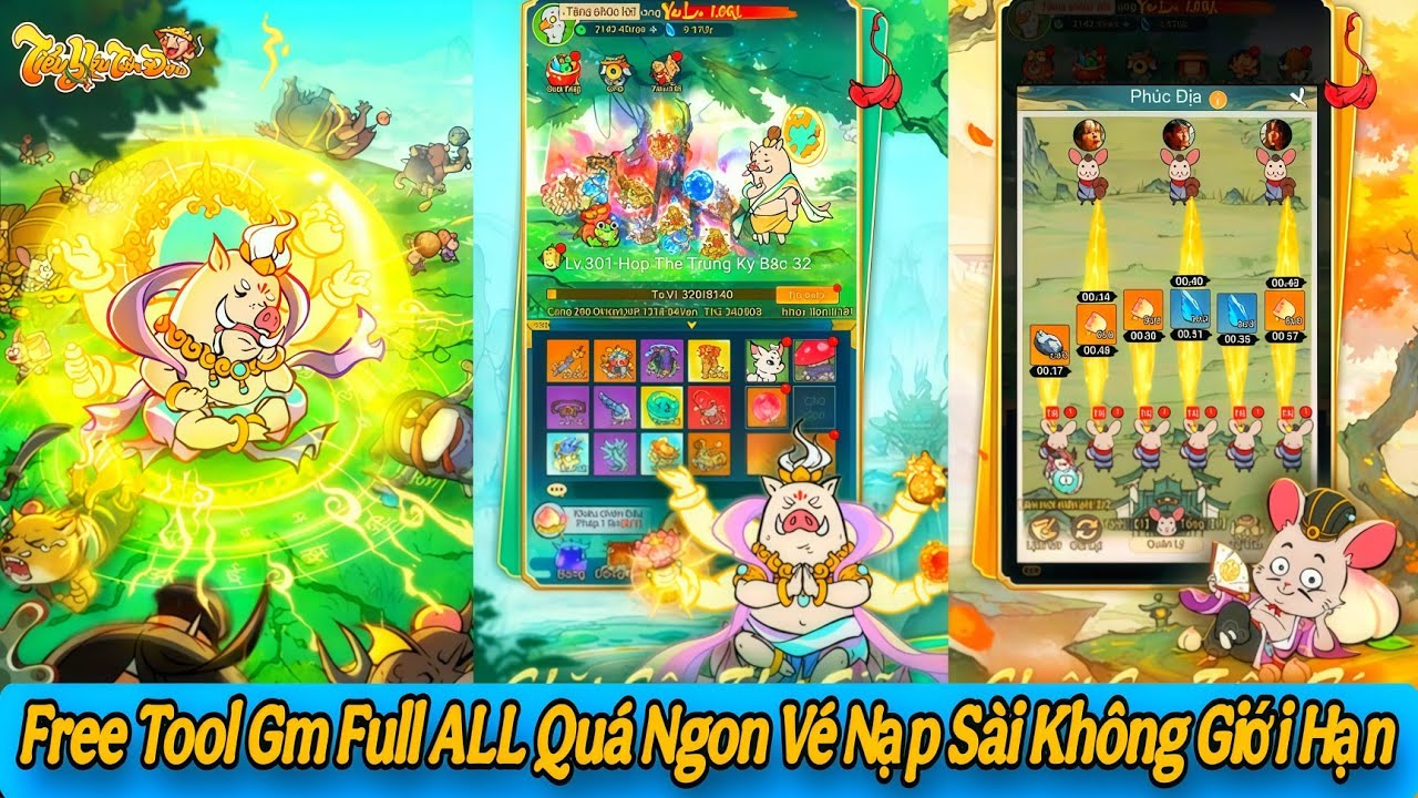 Tiểu Yêu Tầm Đạo - Bản Lậu Vĩnh Viễn Free Gm Tool Full Tất Cả Mọi Thứ Max Level Vé Nạp Sài Vô Hạn