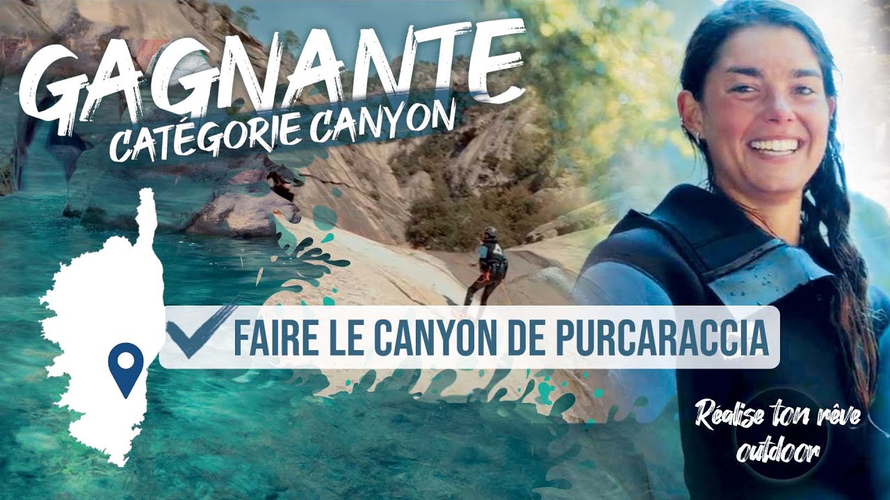 Canyoning : Camille réalise son rêve dans le canyon de Purcarracia