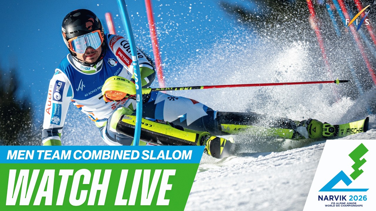 LIVE I FIS ALPINE JWSC 2026 - Men - Team Combined Slalom - Narvik (NOR)