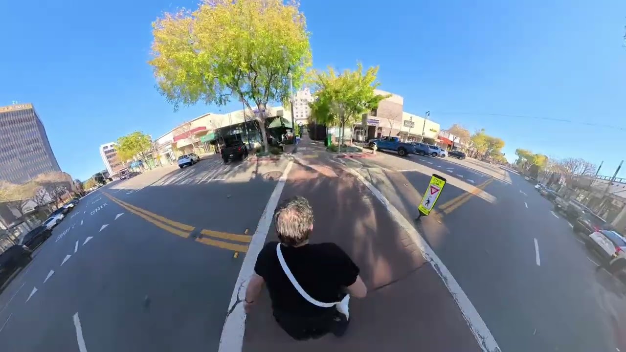 Inline skating in San Mateo, California