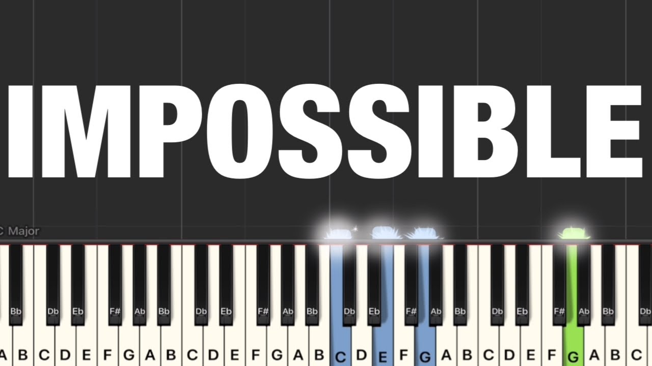 Shontelle / James Arthur - Impossible Piano Tutorial | Medium 