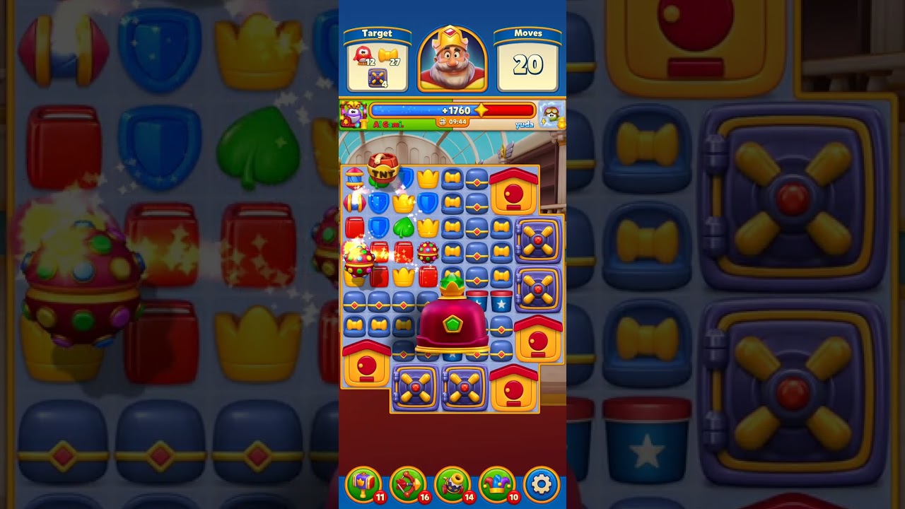 Royal match 4410 to 4419 levels tricks gameplay Sky race challenge 