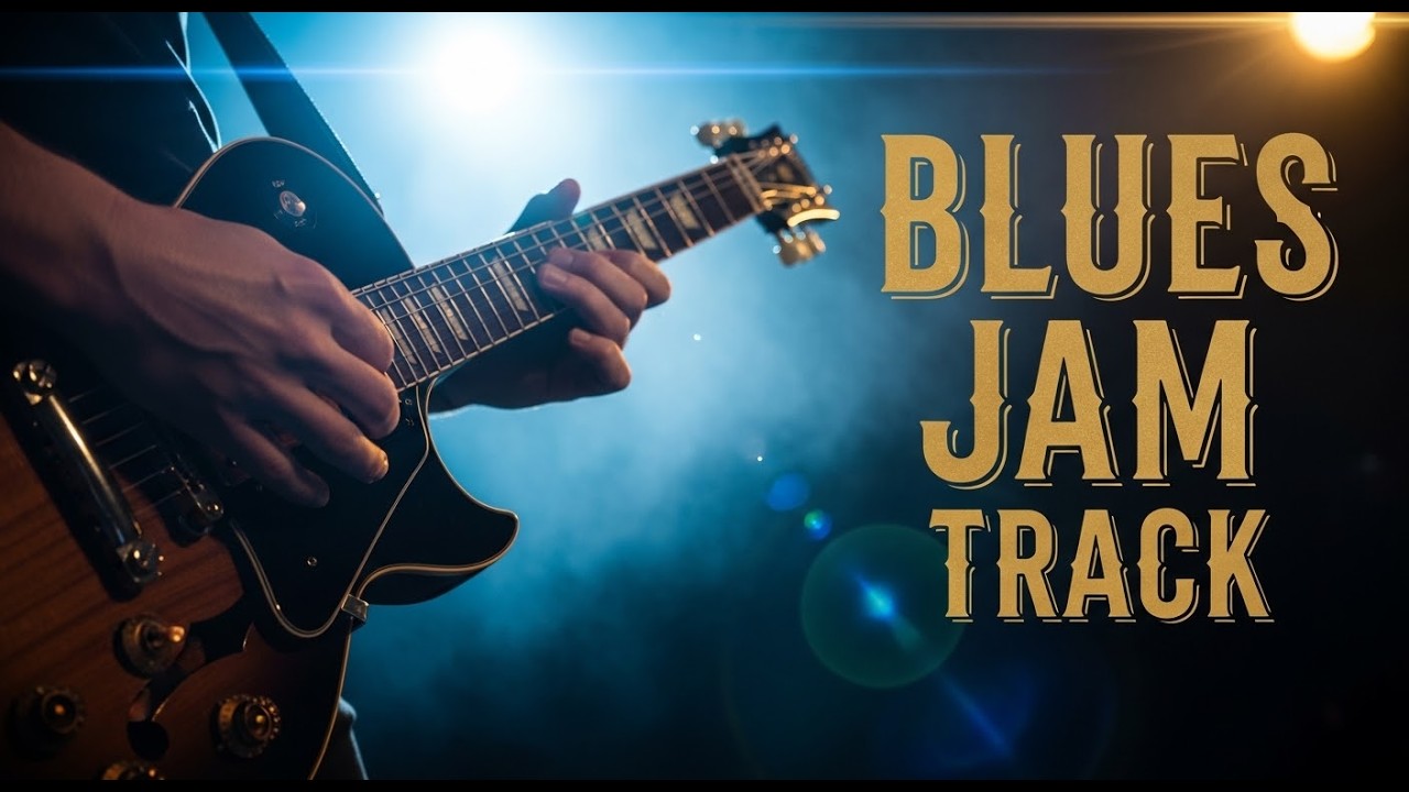 Funky Blues Backing Track With Rhythmic Stops For Masterful Phrasing And Timing at Medium Tempo
