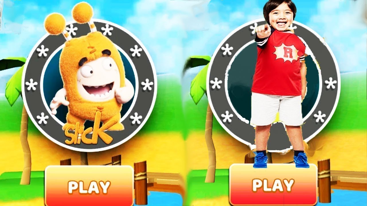 Oddbods Turbo Run vs Tag with Ryan - Ryan vs Slick